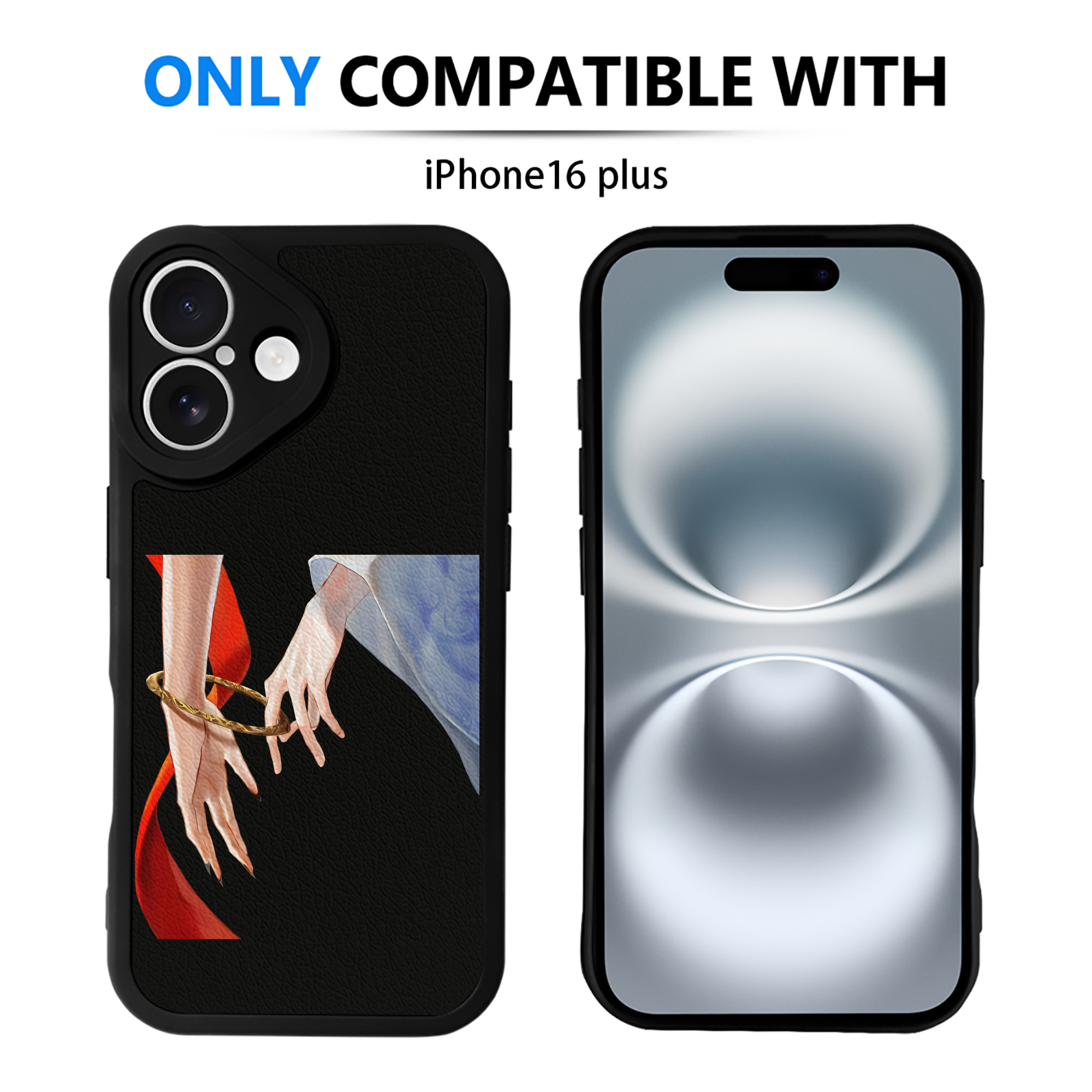 （画像用） Ne Zha 2 ナタ 魔童の大暴れ 【iPhone 16シリーズ対応】シリコンスマホケース（レザー調） 材質：シリコン